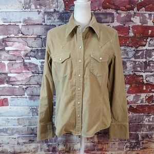 Gap Corduroy Western Snap Shirt
